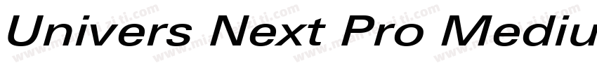 Univers Next Pro Medium Ext字体转换